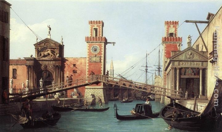 Canaletto View of the Entrance to the Arsenal